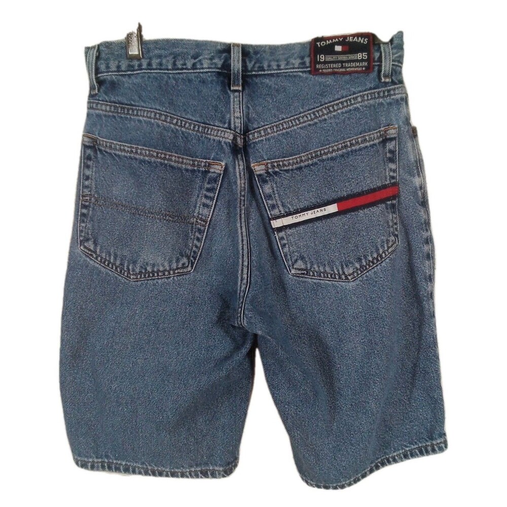 Vintage Tommy Hilfiger Denim Jean Shorts Size 30 Some Staining